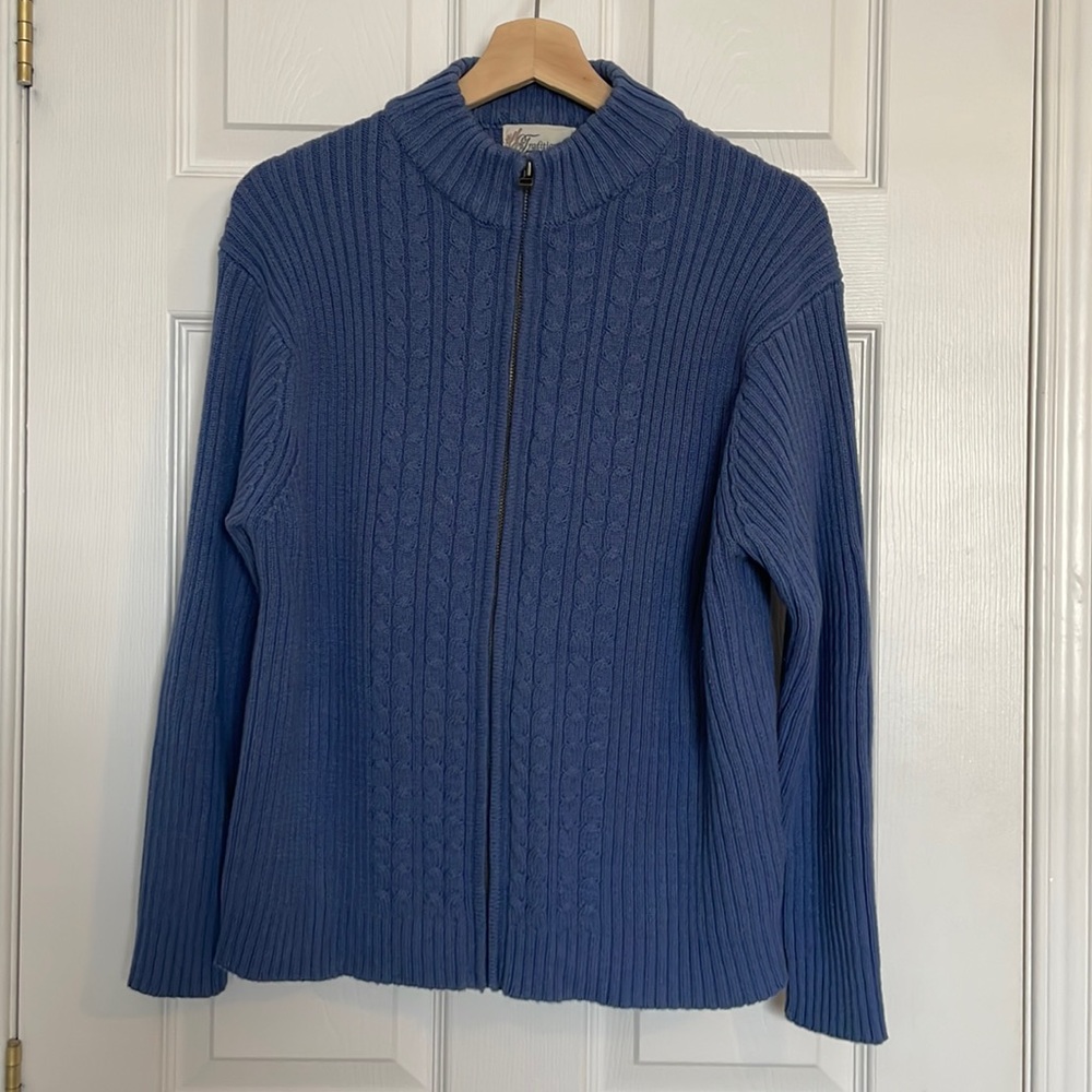 Tradition full zip knit cardigan